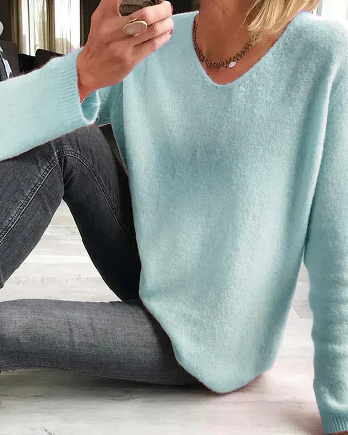 Casual ensfarget damegenser - Sophie