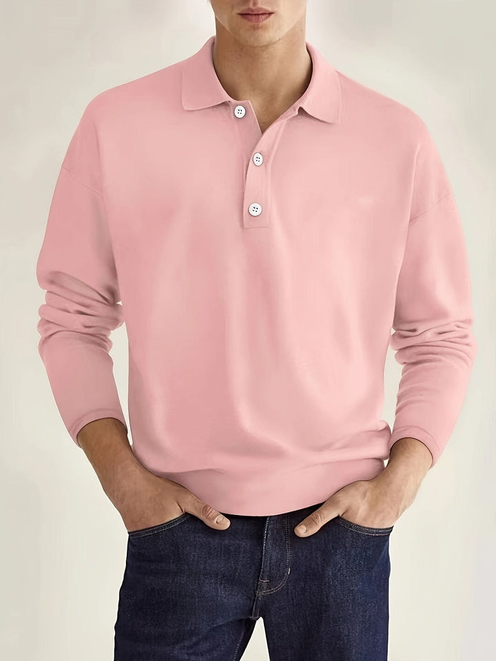 Herrepolo med lange ærmer - Matthias