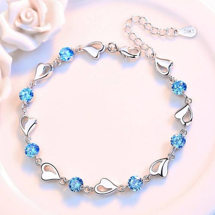 Silver Heart Bracelet - Eloria
