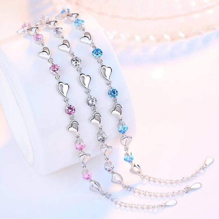 Silver Heart Bracelet - Eloria