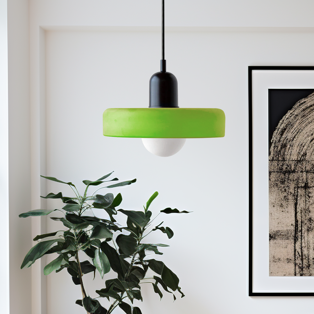 Colorful pendant lamp in Bauhaus style - StiloGlas
