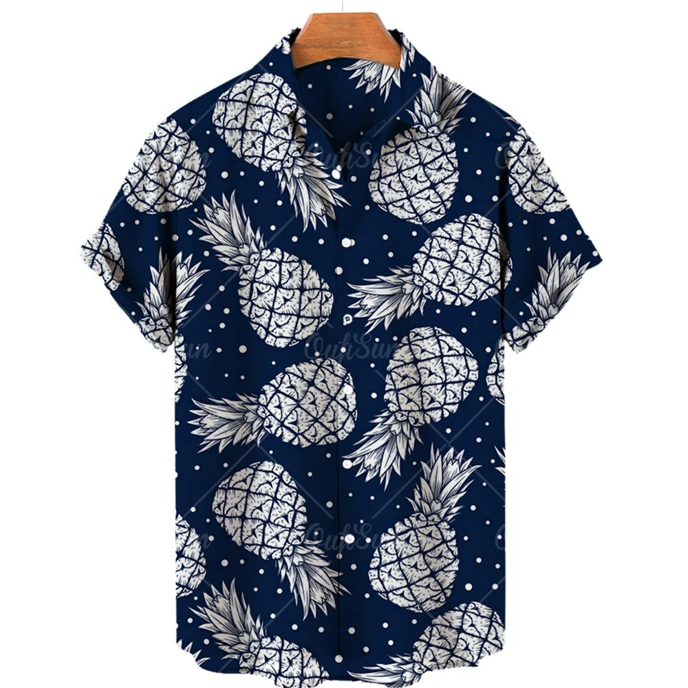 Camisa hawaiana tropical de manga corta – Mateo