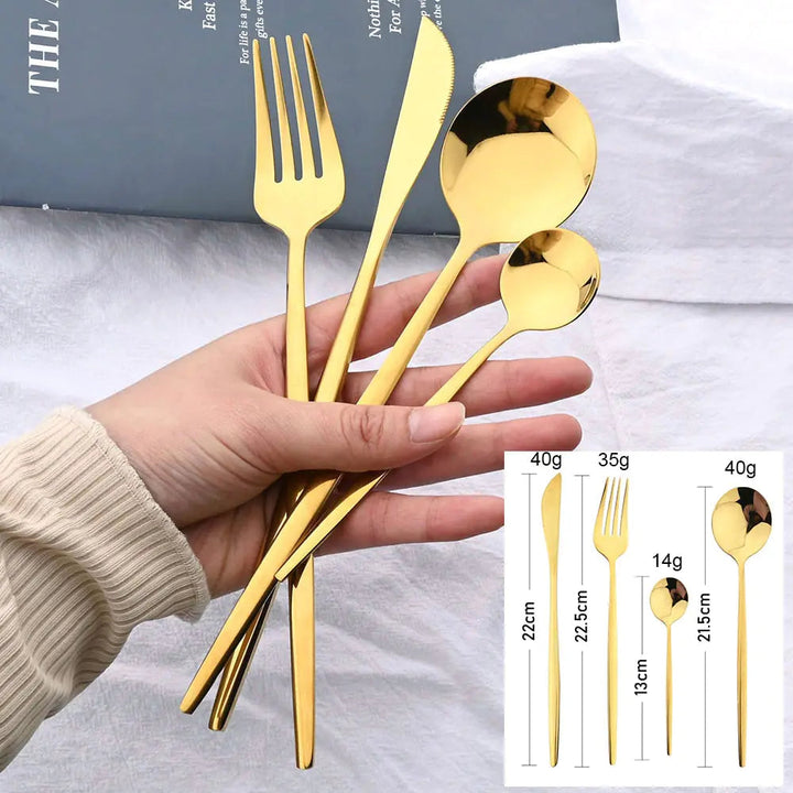 24-piece stainless steel cutlery set – Aurinox