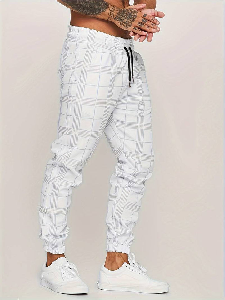 Pantalones deportivos de hombre a cuadros – Edición de otoño Elian