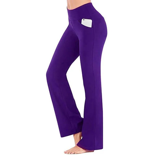 Dame-yogabukse med høy midje – Selina