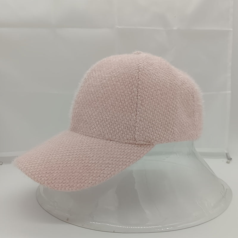 Warm women's baseball cap with faux fur for autumn & winter – Lorena