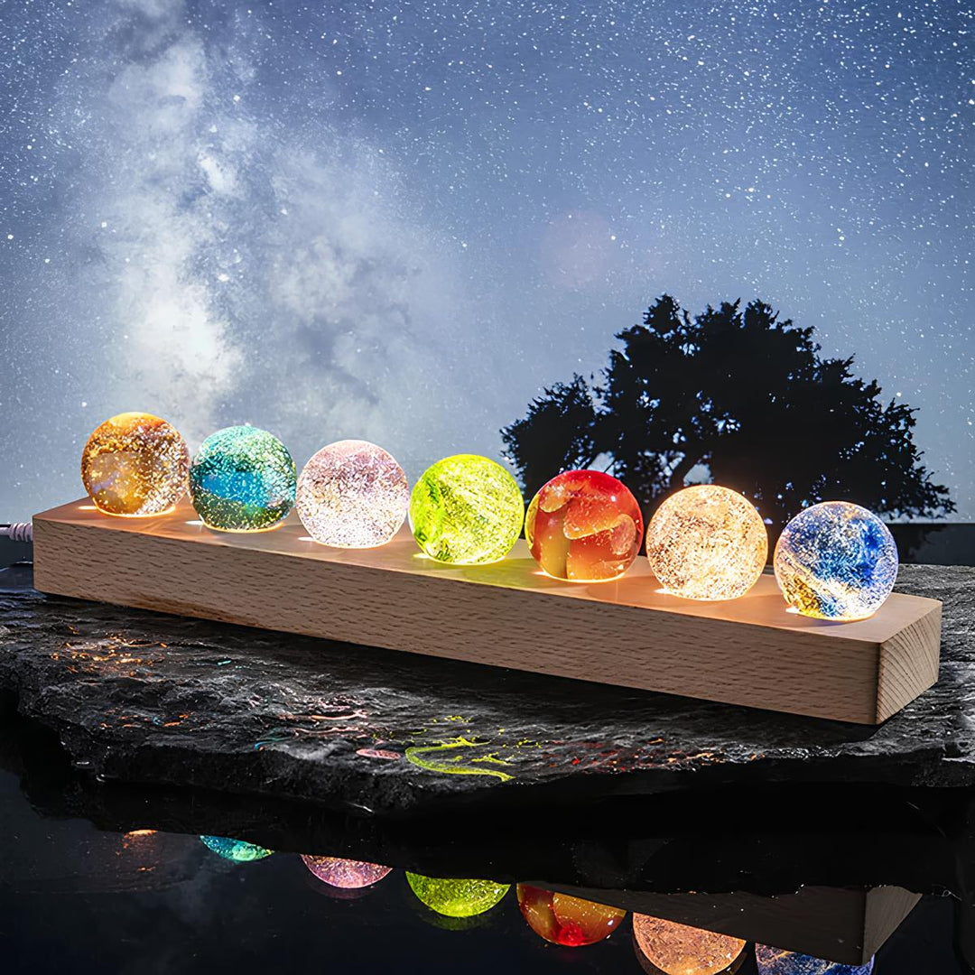 Leuchtende kosmische Kristalle - AstroGlow Orbs