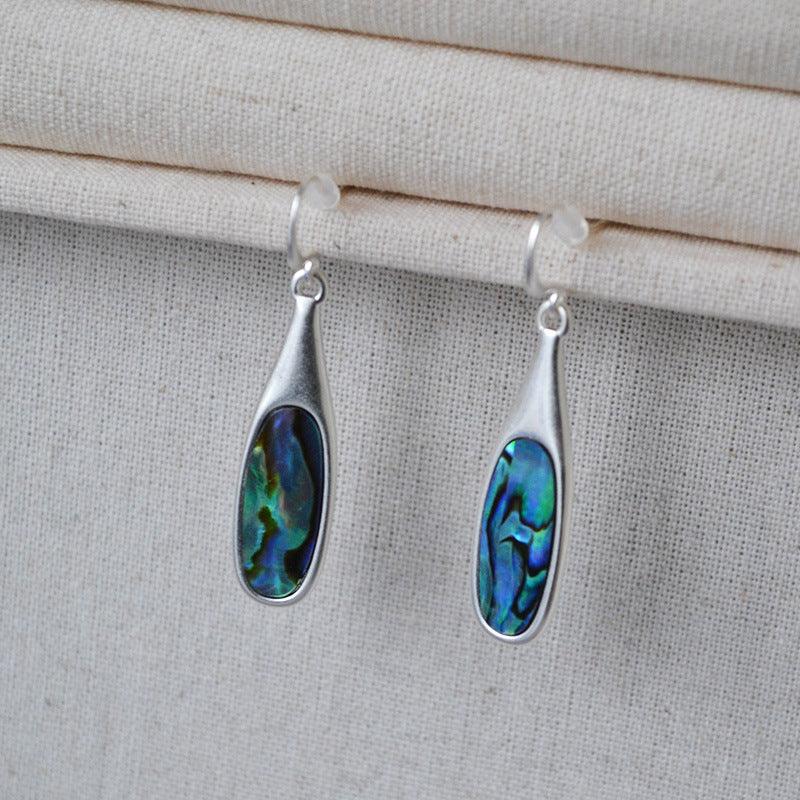 Vintage Colorful Silver Earrings - Adalyn