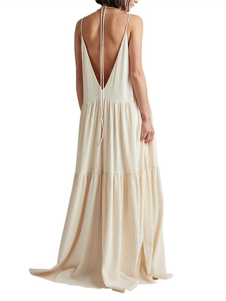 Stylish maxi dress with flowing cut – Liana