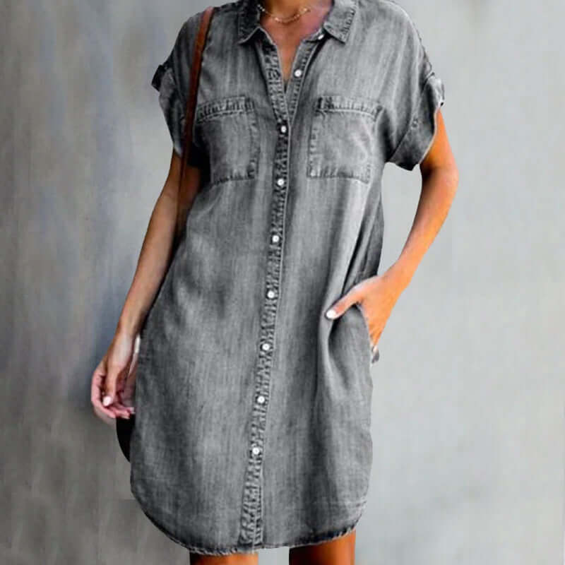 Trendy jeanskjole - Maeve