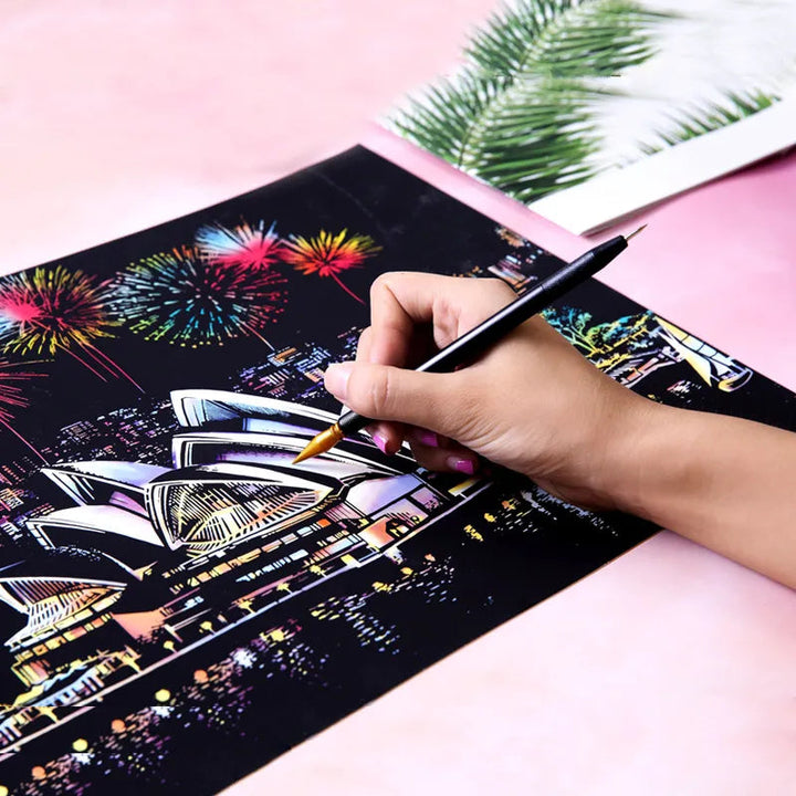 Placa de arte para rascar 5D – ColorPeek