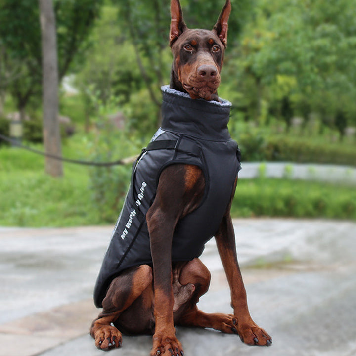 Reflektierende Hundejacke mit Geschirr - GlowPaw