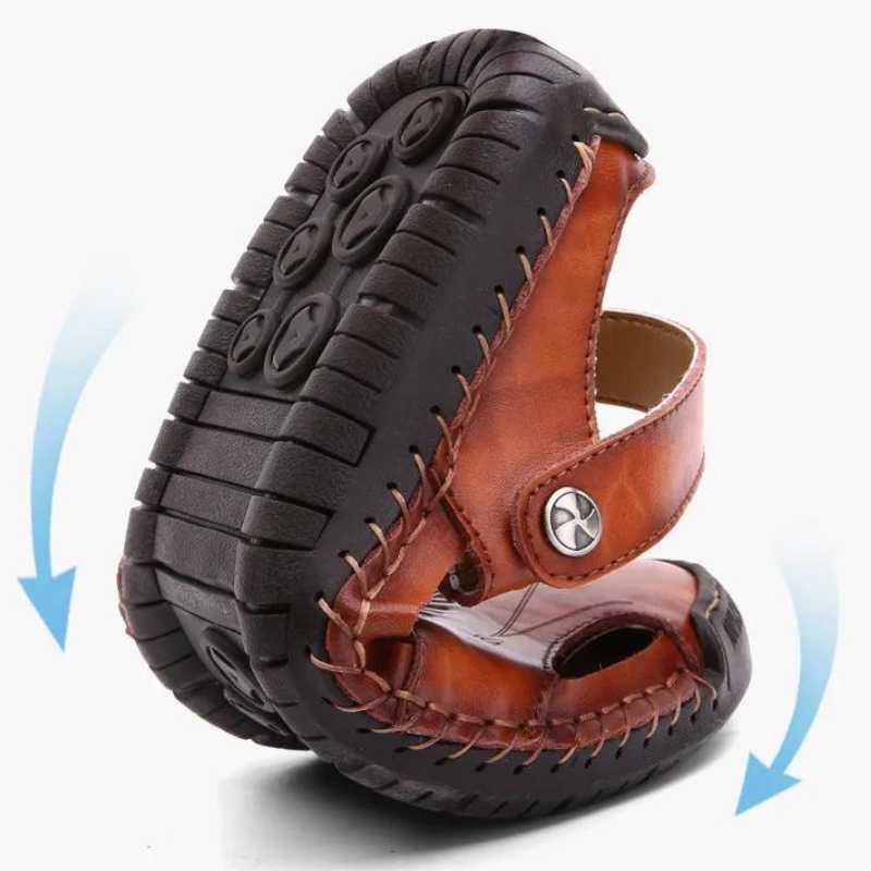 Orthopedic Men's Leather Sandals – Marco