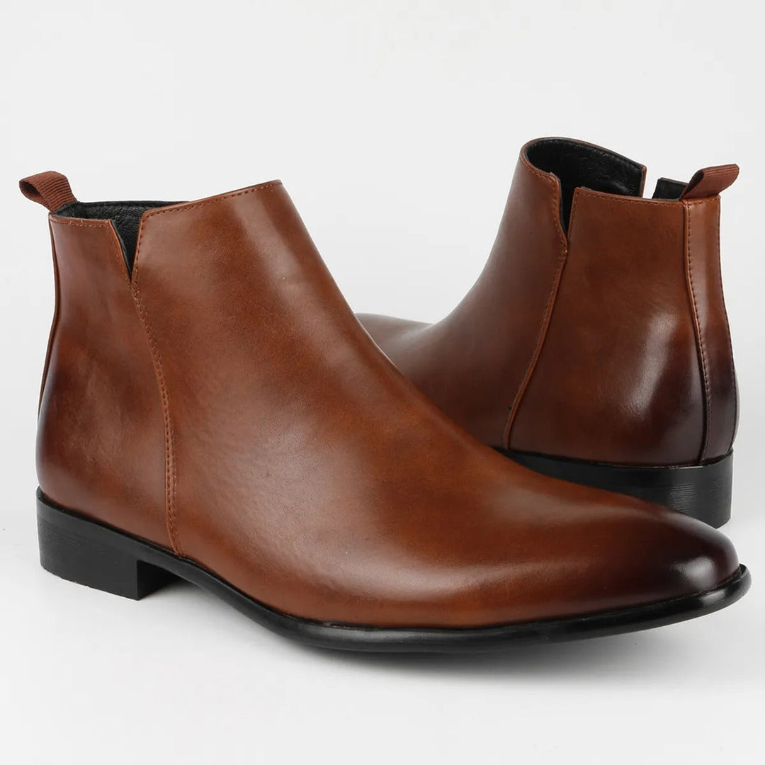 Classic Retro Leather Boots for Men – Lars