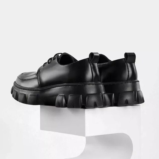 Modern leather shoes with thick sole – Ethan