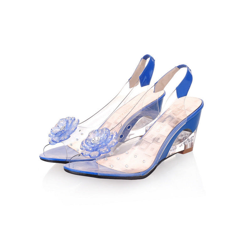 Sandalias de cuña brillantes – Sofía