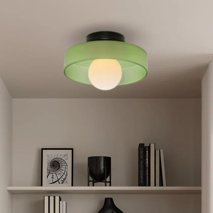 Round Ceiling Light with Stylish Functionality - LumiSphere