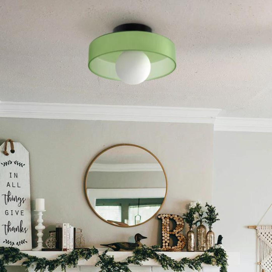 Round Ceiling Light with Stylish Functionality - LumiSphere