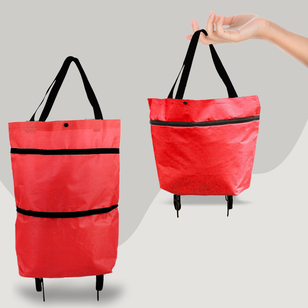 2-in-1 Convertible Shopping Bag with Wheels – CarryFlex