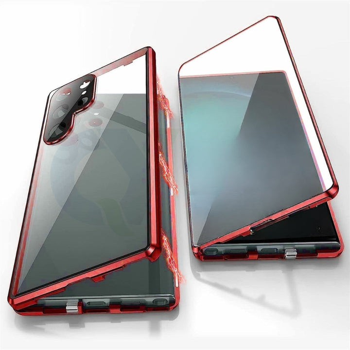 Magnetic double-sided glass protective case – ClearLock (1+1 FREE)