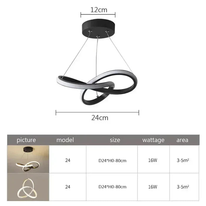 Modern LED Ceiling Light - WaveGlow