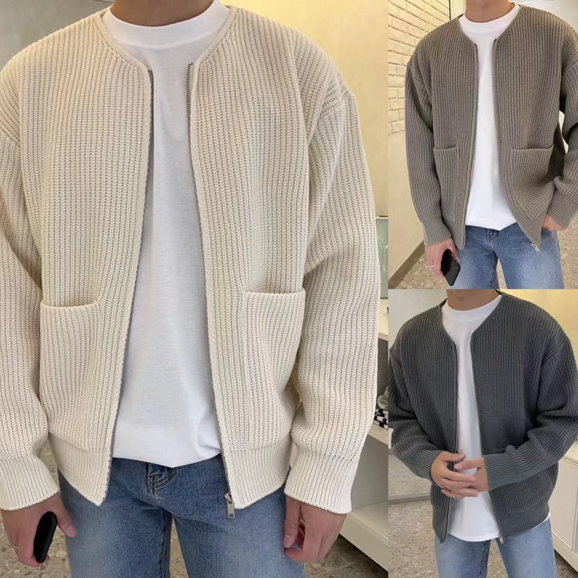 Knitted Vest with Zipper - Milan