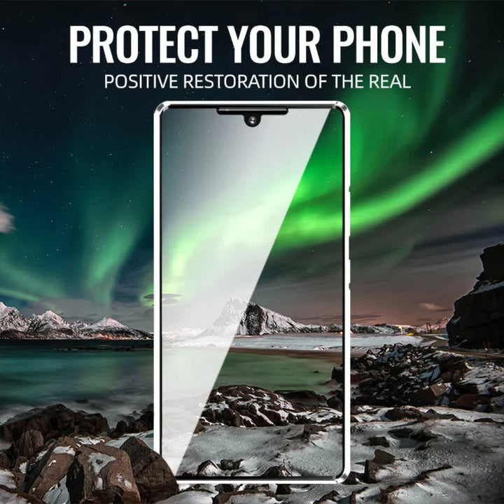 Magnetic double-sided glass protective case – ClearLock (1+1 FREE)