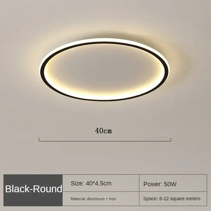 Scandinavian Round Ceiling Light - AuroraSphere