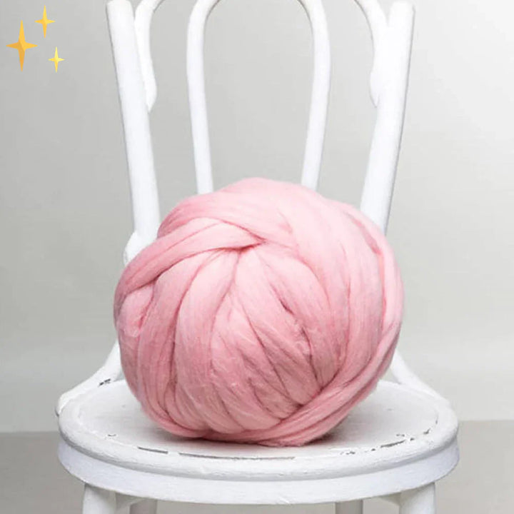 DIY Chunky XL 1000 Grams Wool Yarn for Soft Blankets - LuxeWool