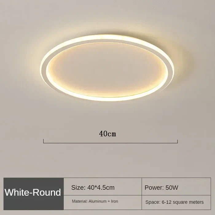 Scandinavian Round Ceiling Light - AuroraSphere