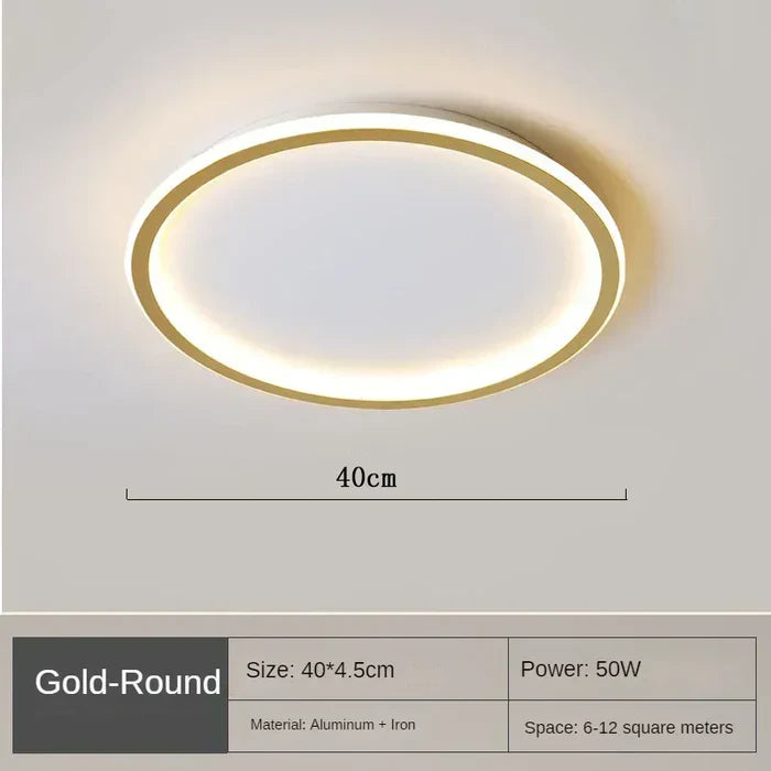 Scandinavian Round Ceiling Light - AuroraSphere