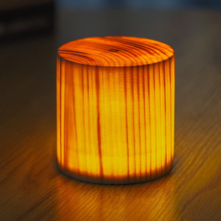 Stilvolle LED-Tischlampe – WoodGlow