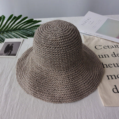Light draping retro flat summer hat – Emma