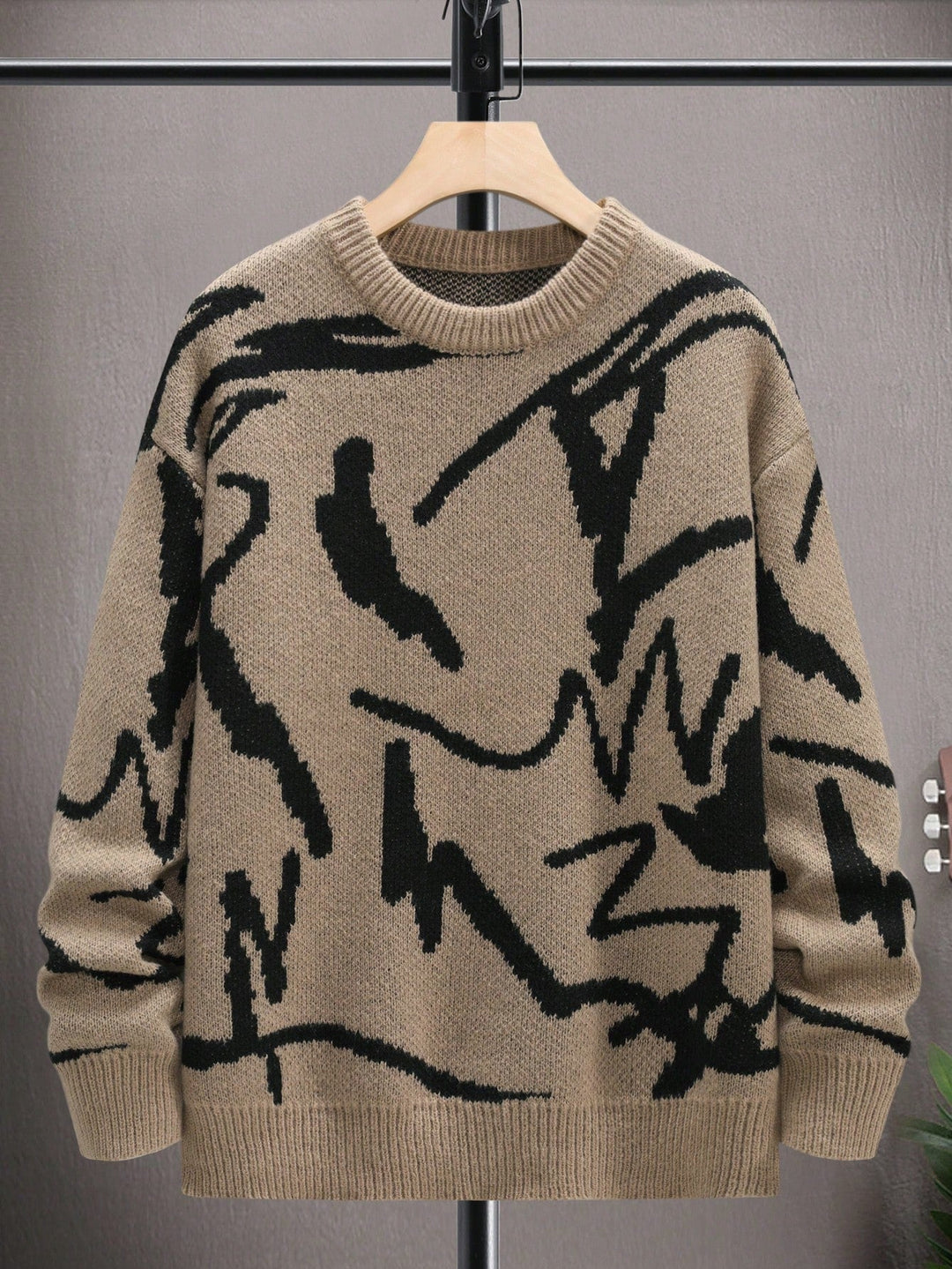 Herresweater med grafisk print – Arvid