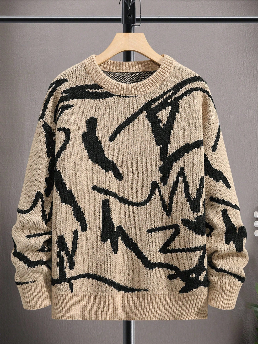 Herresweater med grafisk print – Arvid