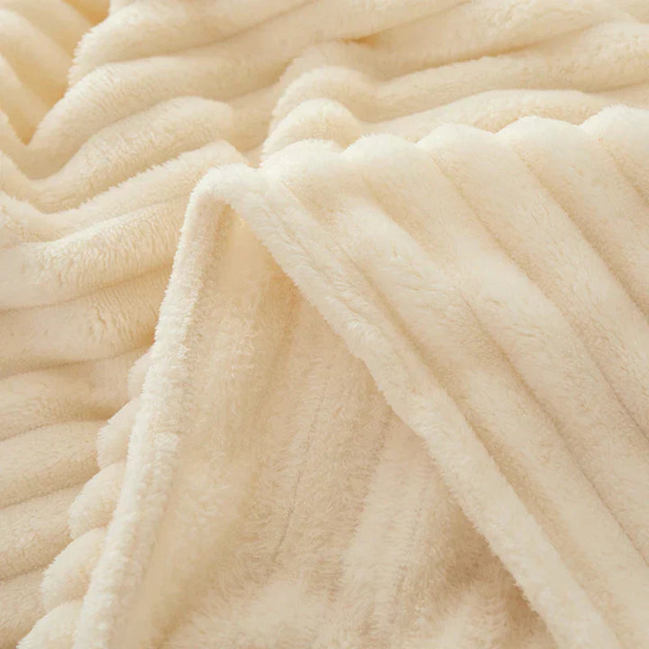 Wide Striped Flannel Fleece Blanket – CozyStripe