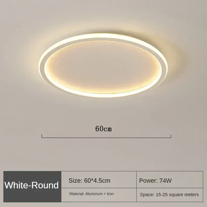 Scandinavian Round Ceiling Light - AuroraSphere