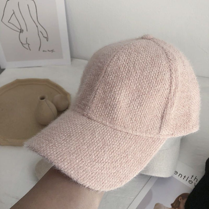 Warm women's baseball cap with faux fur for autumn & winter – Lorena