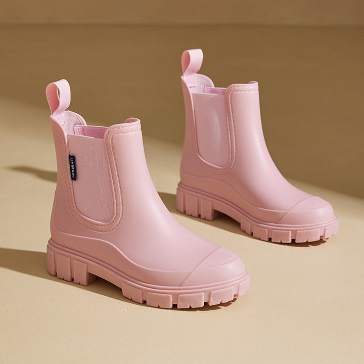 Damen Regenstiefel halbhoch wasserdicht mit Antirutschsohle – Selora