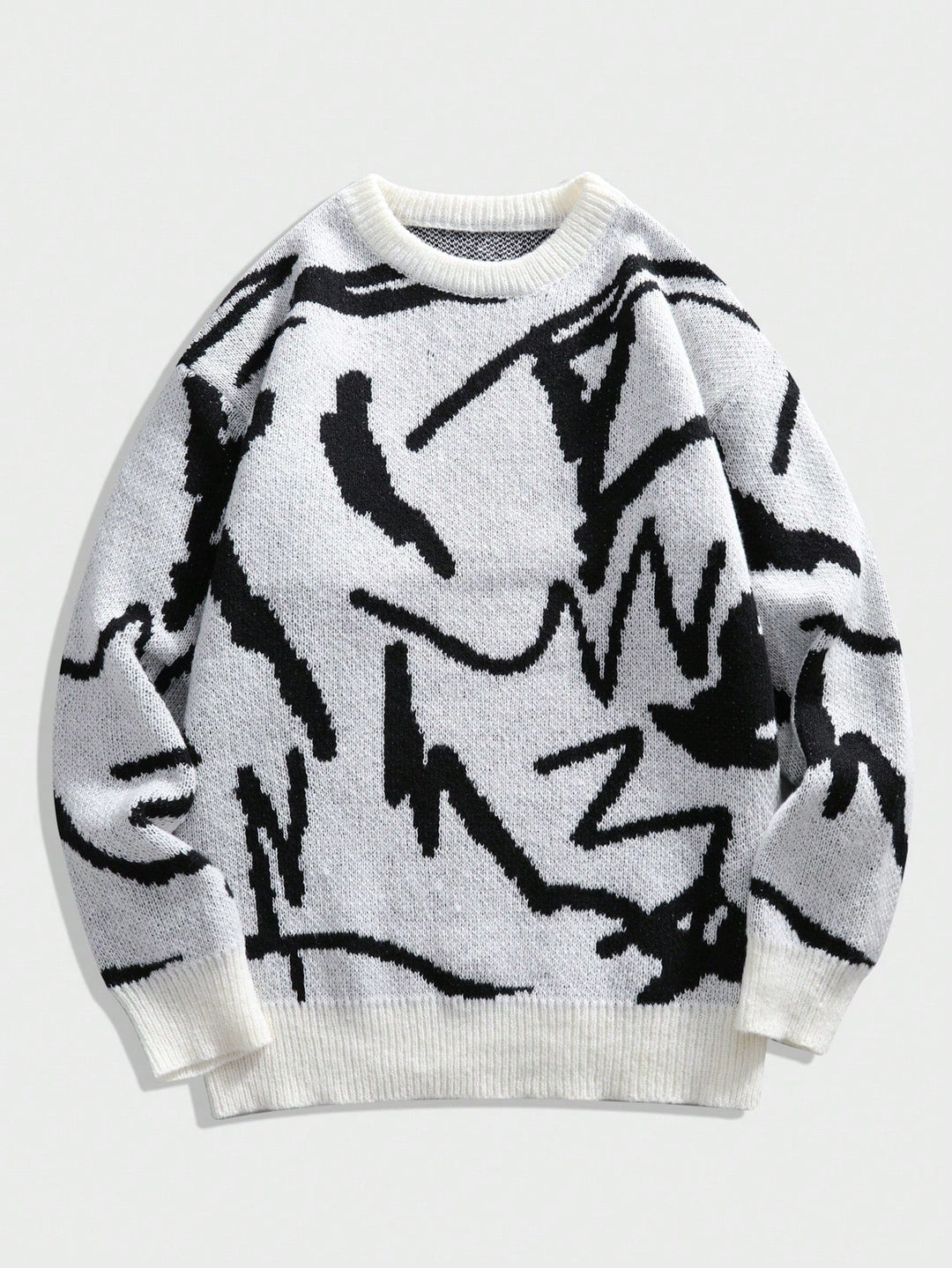 Herresweater med grafisk print – Arvid