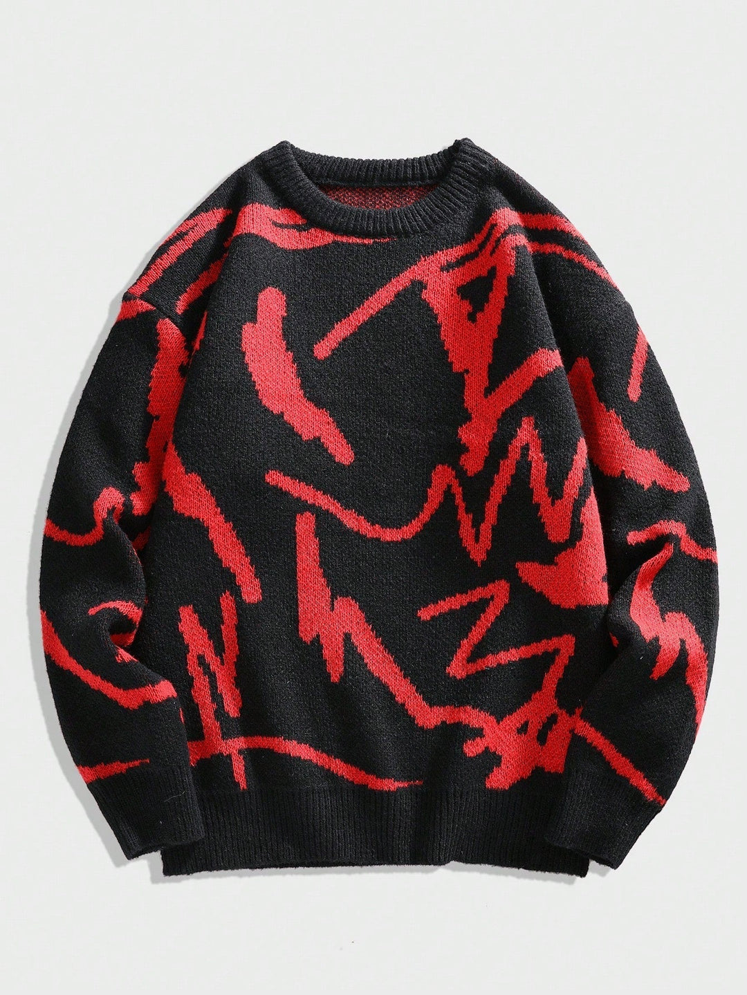 Herresweater med grafisk print – Arvid
