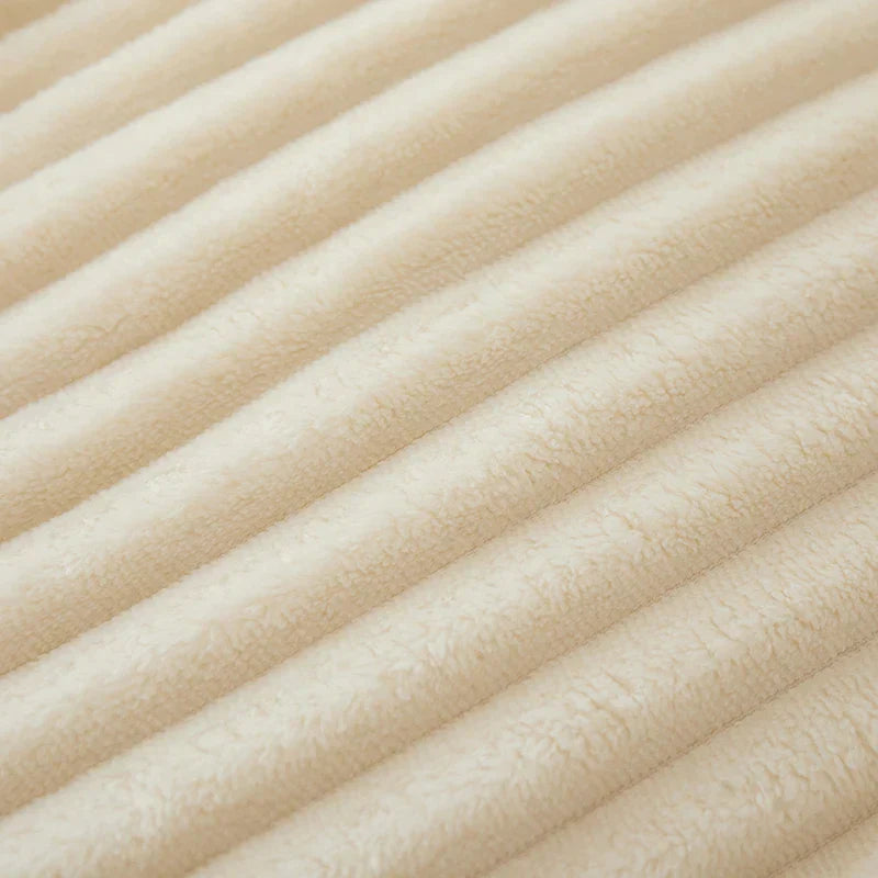Wide Striped Flannel Fleece Blanket – CozyStripe