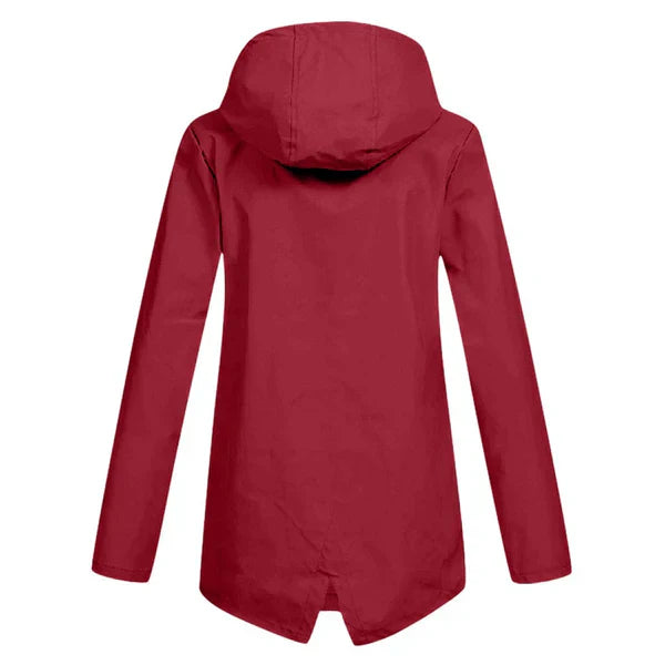 Trendige Damen Regenjacke mit Kapuze - Liora