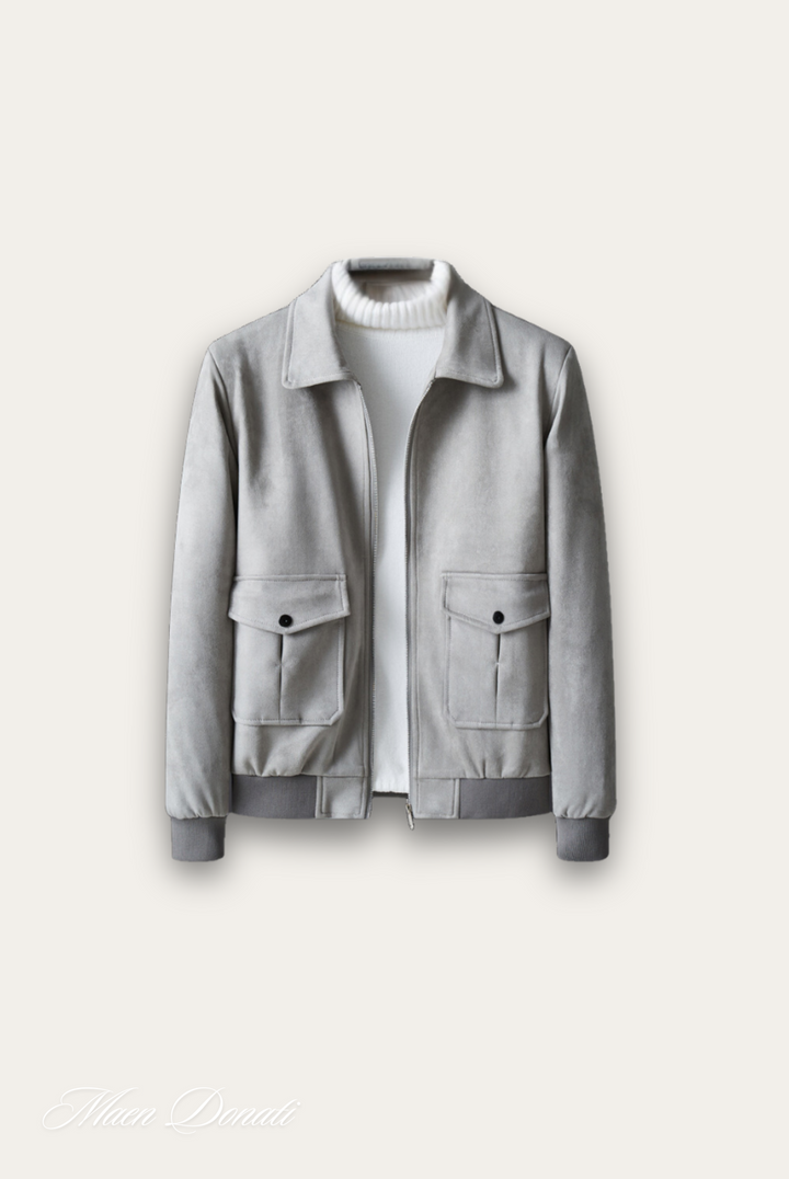 Trendy gray men's coat – Matteo