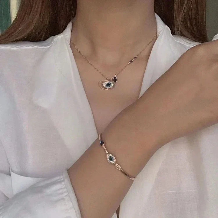 Böser Blick smykkesett – Amira (kjede og armbånd)