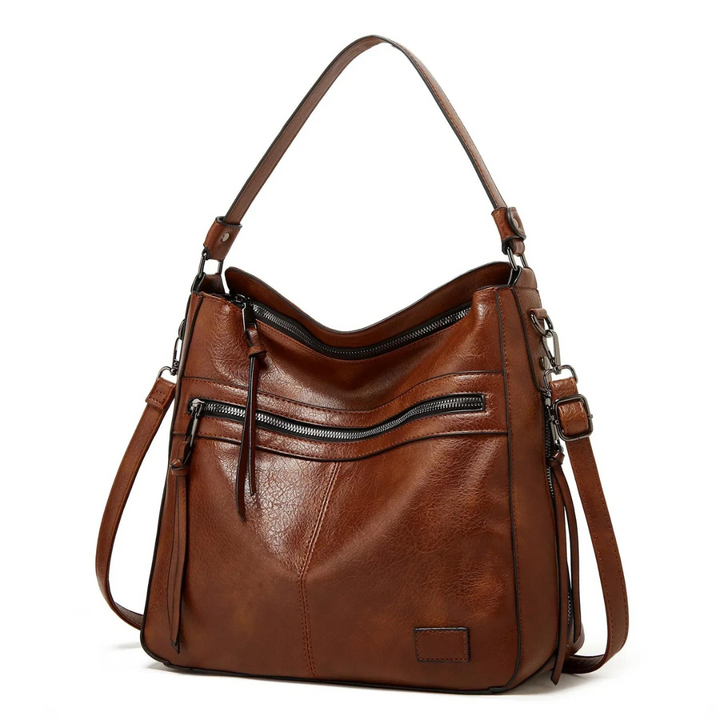 Bolso de hombro de cuero espacioso y elegante - Elodie