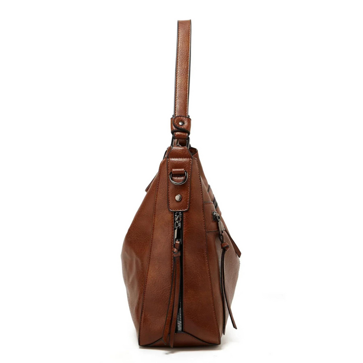Bolso de hombro de cuero espacioso y elegante - Elodie