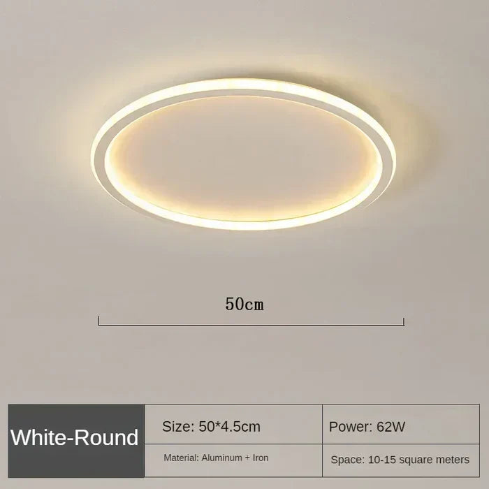 Scandinavian Round Ceiling Light - AuroraSphere