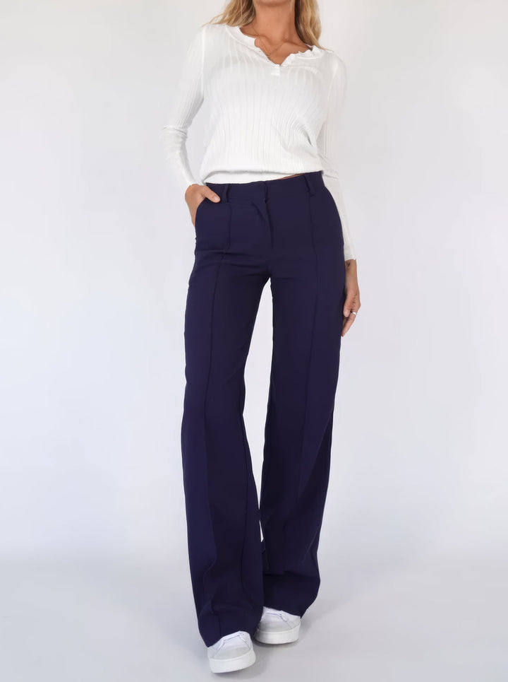 Pantalón ancho de mujer con estilo – Aurelia