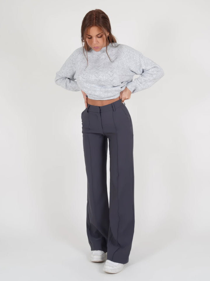 Pantalón ancho de mujer con estilo – Aurelia